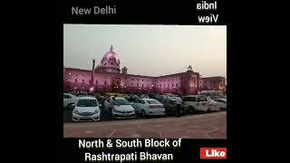 Rashtrapati Bhavan  North and South Block of Rashtrapati Bhavan New Delhi IndiaIndia view [upl. by Anyaled]