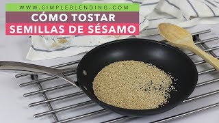 CÓMO TOSTAR SÉSAMO EN CASA  Tostado de semillas de sésamo  Cómo tostar semillas de sésamo crudas [upl. by Romilly797]