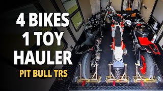 How to Secure Four Motorcycles in an RV with Pit Bull TRS [upl. by Stanleigh]