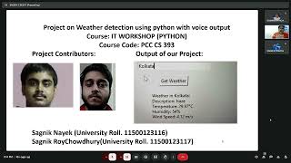 Weather detection using Python with voice output [upl. by Krahling]