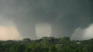 Tushka wedge tornado video too close [upl. by Sibella503]