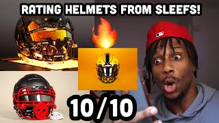 Rating Some Of The Rarest Football Helmets Ever 😱🔥 From SLEEFS [upl. by Sinnelg]