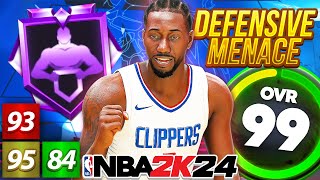 Best Lockdown Build in 2K24 How to Build a Defensive Menace with HoF Immovable Enforcer [upl. by Aicatsan735]