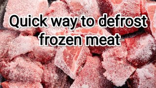 How to defrost meat in just 5 minutes [upl. by Nahama]