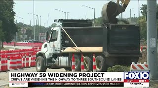 Highway 59 widening project [upl. by Dunton668]