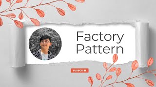 Fabrika usuli  Factory pattern  Design pattern  Creational Pattern [upl. by Egwan]