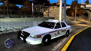 GTA IV LCPDFR RCMP Single Player  CVPI Engine Sound Mod Test [upl. by Hevak]