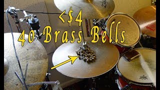 Brass Bells  4 Drum Set Accessory Test [upl. by Caren]