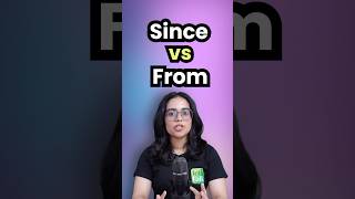 SINCE vs FROM का सही Use 🎯  Stop Making This Mistake  English Grammar Tips grammar ananya [upl. by Ganiats]