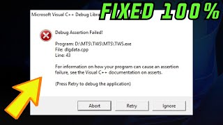 Microsoft Visual C Runtime Library  Debug Assertion Failed [upl. by Fiel912]