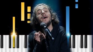 Salvador Sobral  Amar Pelos Dois  Piano Tutorial  Eurovision Song Contest 2017 [upl. by Yevol]