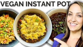 3 Dump and Go Vegan Instant Pot Meals for Busy Days [upl. by Nalniuq294]