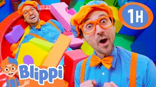 Blippi Learns Colors and Shapes at the Indoor Playground Educational Videos for Kids [upl. by Sim]