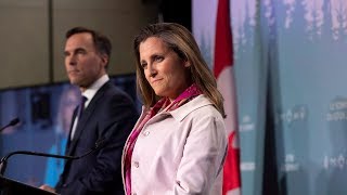 Chrystia Freeland reacts to Trump tweets after G7 summit [upl. by Cecil]