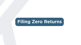 Federal Tax Authority  Filing Zero Returns [upl. by Fortunio]