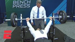 Did ESPNs Adam Schefter really bench press 225 lbs  ESPN [upl. by Dionne]