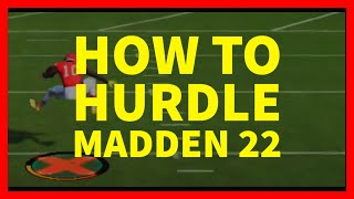 How to Hurdle in Madden 22 [upl. by Arutak791]