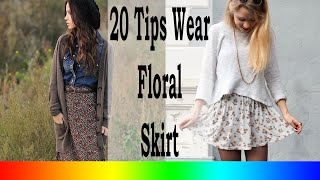 20 Style Tips On How To Wear Floral Skirts In The Winter [upl. by Nyladnewg345]