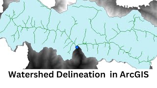 How to delineate Watershed Using Outlet Point in ArcGIS Pour Point Hydrology [upl. by Sigfried]