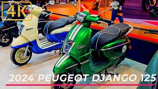 New 2024 Peugeot Django 125 CC CLASSIC 4k Details [upl. by Cherri559]