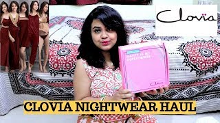 Bridal Nightwear haul  Clovia Nightwear Haul  Clovia lingerie haul  Affordable nightsuits online [upl. by Plath349]