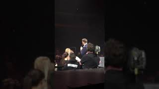 MICHAEL BUBLÉ LIVE BUFFALO A FAN SINGS “hallelujah” 2019 KeyBank Center [upl. by Einolem57]