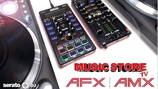 AKAI AMX  AFX Serato DJ Controller Demo  MUSIC STORE [upl. by Arammahs]