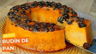 CÓMO HACER BUDÍN O PUDIN DE PAN CON SOLO 3 INGREDIENTES SÚPER FÁCIL CREMOSO Y MUY DELICIOSO😋 [upl. by Nacul]