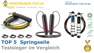 Die besten Springseile 2024 TOP 5 🥇  Testsieger im Vergleich gut und günstig [upl. by Yssis185]