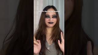 I muted this video because it’s loud😂 halloween makeup funny prank fyp fypシ reels shorts [upl. by Nahsor]