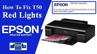 Epson T50 Resetter  What is Service Required January 2024 [upl. by Airam250]