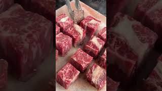 The Wagyu Steak Thats Taking the Internet By Storm Cooking It on a Salt Block  village azercay [upl. by Marjorie]