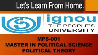 MPS 001  Democracy  Political Theory  Political Science IGNOU  UNIT 02  Part 03 [upl. by Filmore]