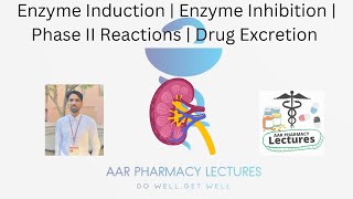 Enzyme Induction  Enzyme Inhibition  Phase II Reactions  Drug Excretion  Pharmacokinetics [upl. by Mosi123]