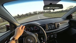 2018 Kia Rio EX Sedan  POV Test Drive Binaural Audio [upl. by Ettevi886]