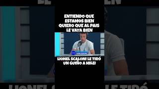 SCALONI LE TIRA UN GUIÑO A MILEI LLA VLLC AFA javiermilei [upl. by Leira]