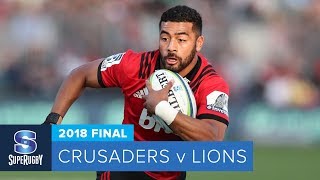 HIGHLIGHTS 2018 Super Rugby Final Crusaders v Lions [upl. by Laen937]