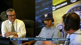 KCMIL Brewers pick Clark talks Draft pro baseball [upl. by Nwahsel]