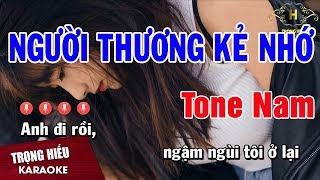 Karaoke Người Thương Kẻ Nhớ Tone Nam Nhạc Sống  Trọng Hiếu [upl. by Rayner]