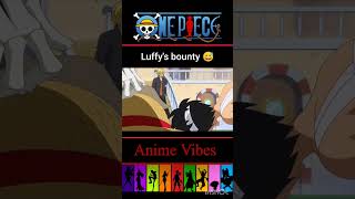 Luffys bounty decrease funny moment😅luffys funny bounty mistaken moment😅onepiece anime shorts [upl. by Adnovoj]