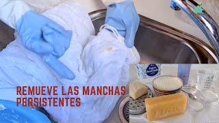 Cómo hacer un jabón para remover manchas PERSISTENTES [upl. by Innavoeg]