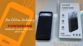 charmast Power Bank 10400mAh LED screen  unboxing  Azo Edition [upl. by Phineas]