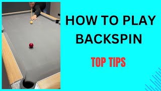 How to play BETTER  The Backspin Shot 8ballpool 8ball cuesports backspin tutorial [upl. by Rephotsirhc422]