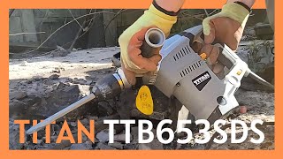 Titan TTB653SDS Electric SDS Plus Drill  Hammer Drill amp Chisel Review [upl. by Urbannai]