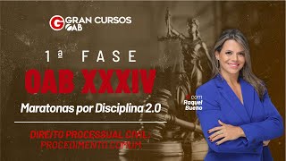 1ª Fase do Exame XXXIV – Maratona de Direito Processual Civil Procedimento comum com Raquel Bueno [upl. by Aryek]