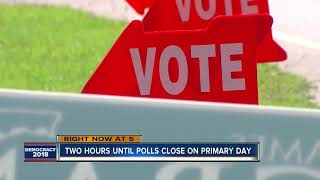 Primary day coverage two hours until polls close [upl. by Eustatius]