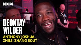 Deontay Wilder On Anthony Joshua Fight amp Vows To KO Zhang [upl. by Myke]