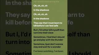 In the Shadows The Ramus Lyrics [upl. by Jaine]