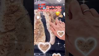 Learn how to make Traditional Norwegian Lutefisk shorts shortsrecipe lutefisk [upl. by Nojel]