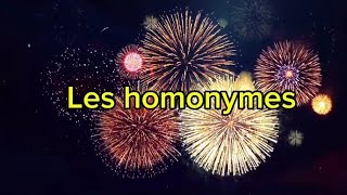 Les homonymes [upl. by Kado257]